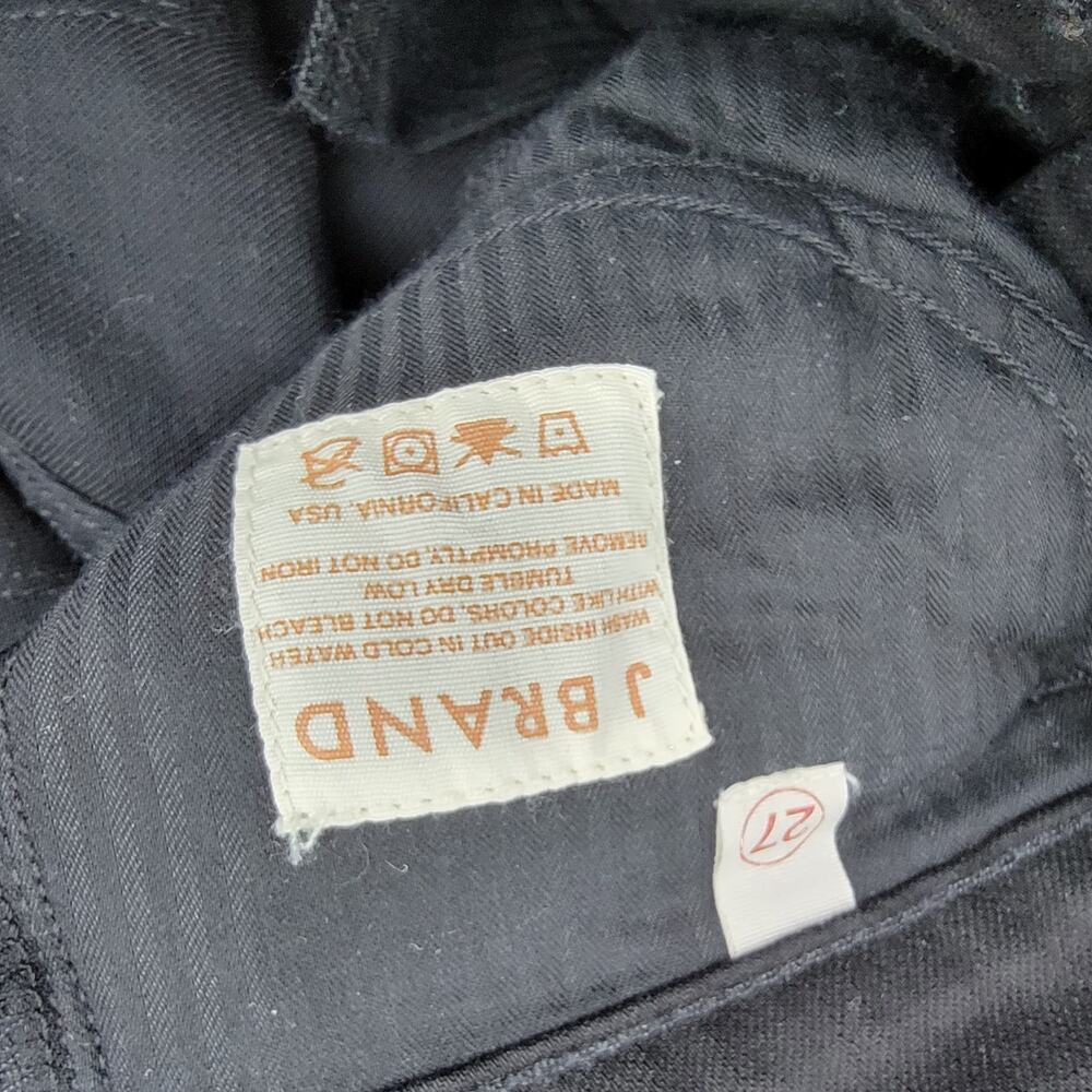 J Brand Jett Cigarette Leg Jeans Black Straight Leg Cotton Size 27 - Picture 6 of 7